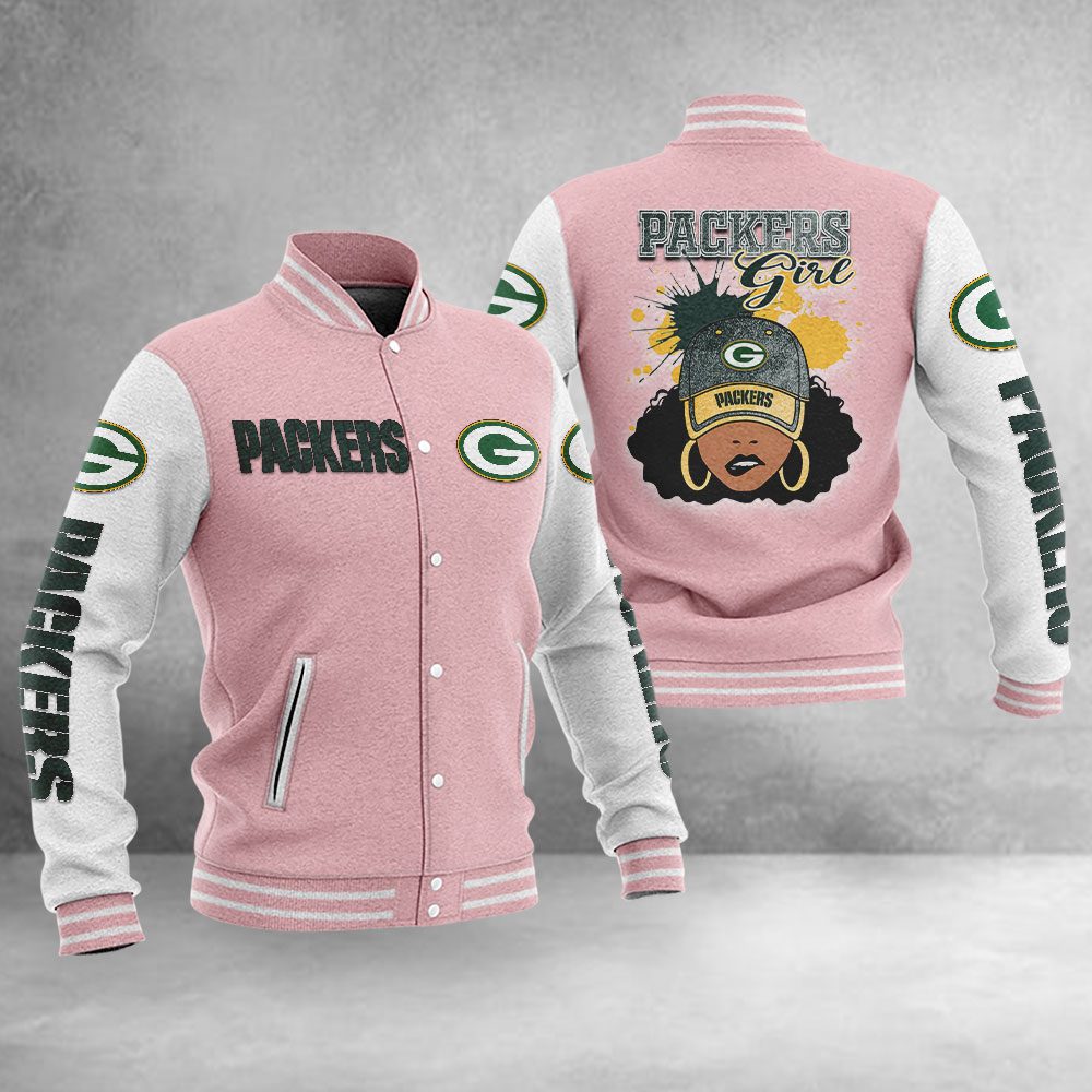 Green Bay Packers KDA3736 NFL Bomber Jacket Team Girl - SportLowPrice
